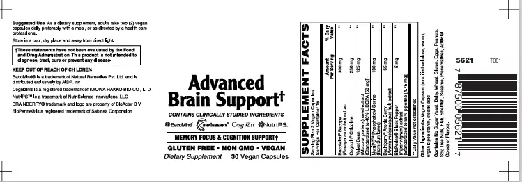 Advanced Brain Support Vcaps 30's Multivitamins/ Minerals supplement - Image 2