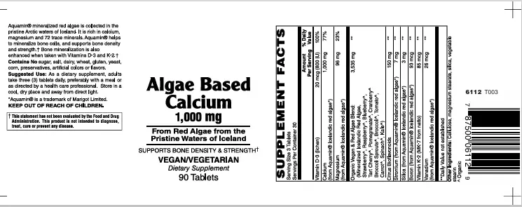 Algae-Based Calcium Tabs 90's Calcium/ Minerals Supplement - Image 2