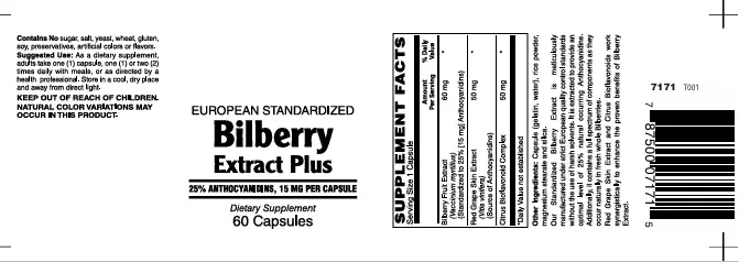 Bilberry Extract Plus Caps 60's - Image 2