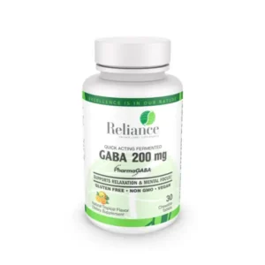 GABA 200mg Chewable (Tropical Flavor) Tabs 30's Mood/ Anxiety/ Vitamins/ Amino Acids