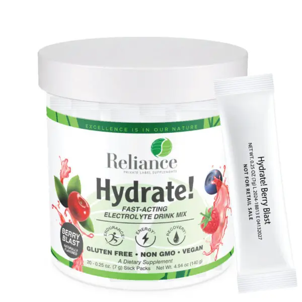 Hydrate! Berry Blast 20 Sticks Vitamins/ Minerals/ Electrolytes