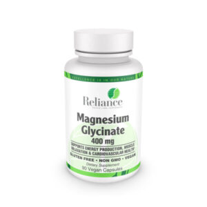 Magnesium Glycinate 400Mg Veggie Capsules 180's Vitamins/ Minerals Supplement
