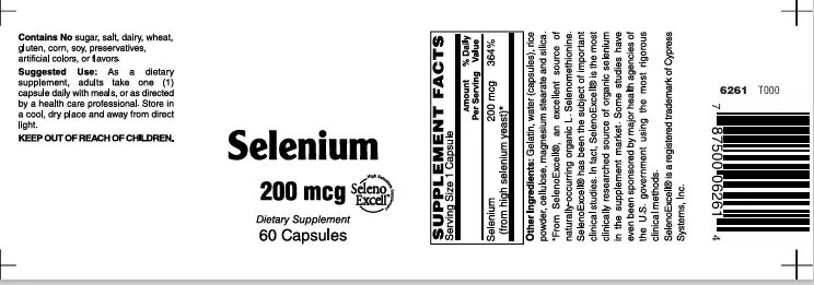 Selenium 200Mcg Caps 120's Vitamins/ Minerals Supplement - Image 2