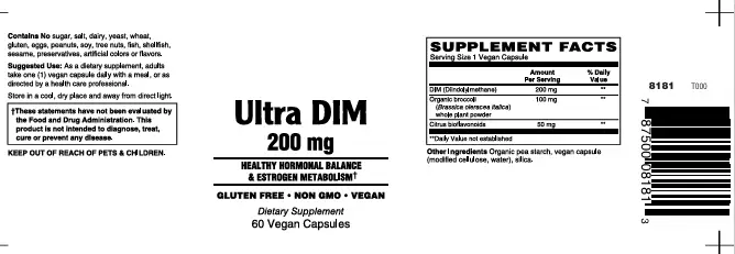 Ultra Diidoylmethane (DIM) Caps 60's - Image 2