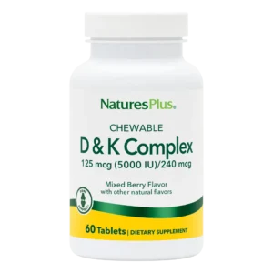 VIT D3 (5000 IU) WITH K2 (240 MCG) CHEW 60 Vitamin D Supplement