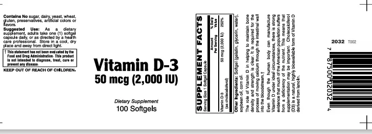Vitamin D3 2000Iu Softgels 100's - Image 2