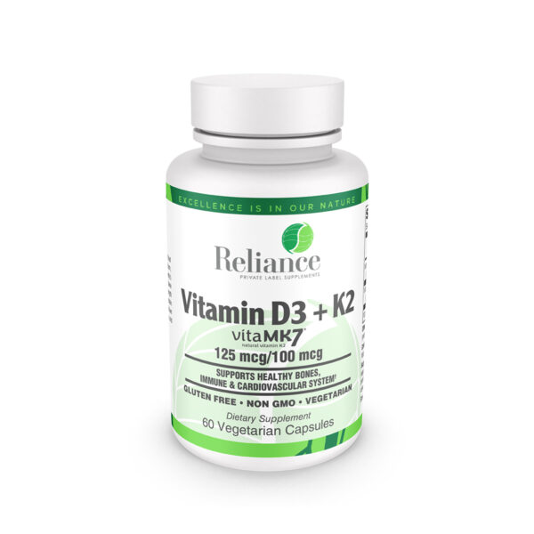 Vitamin D3 125mcg & K2 100mcg Caps 60's