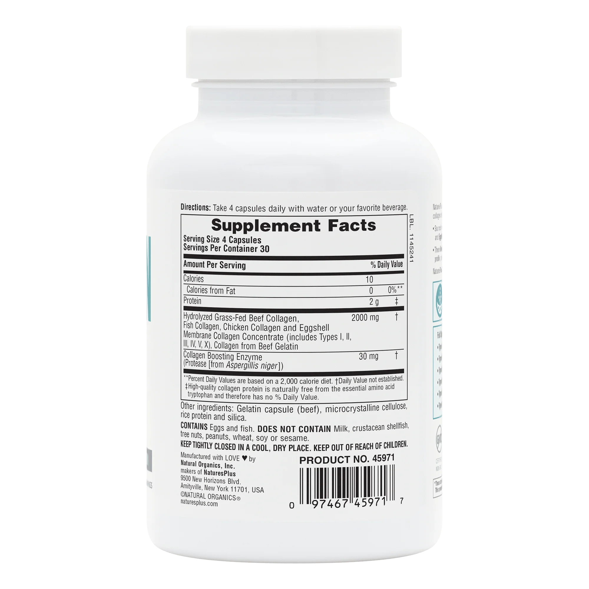 Collagen Peptides Capsules 120 Count - Image 3